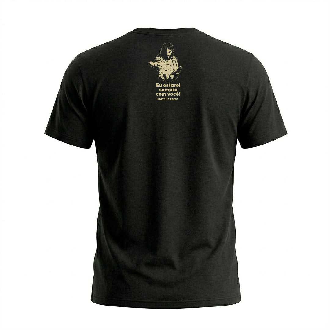 Camiseta Masculina Ele sabe meu nome Isaias 43 Coleção Versículos Bíblicos - Imagem 10
