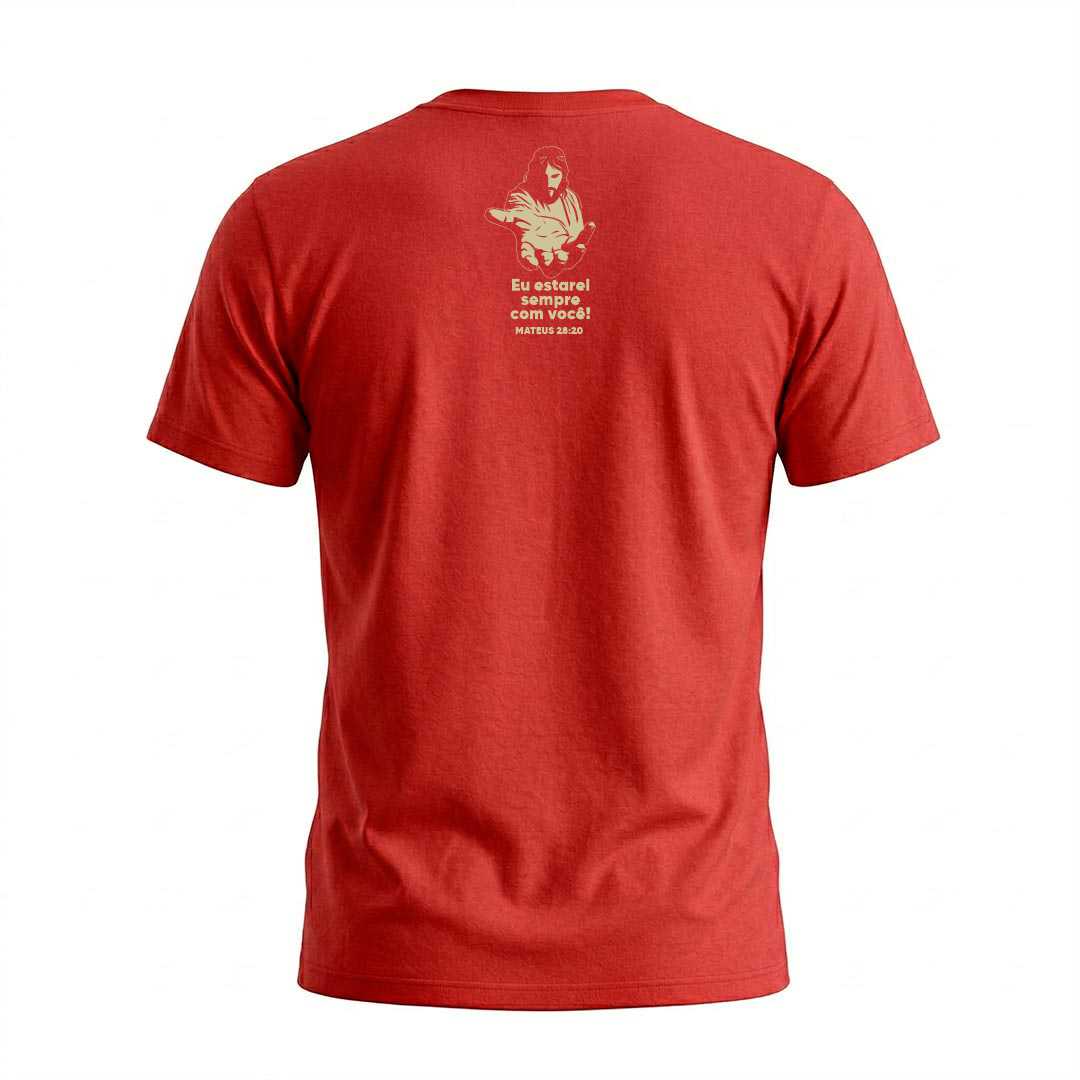 Camiseta Masculina Ele sabe meu nome Isaias 43 Coleção Versículos Bíblicos - Imagem 12