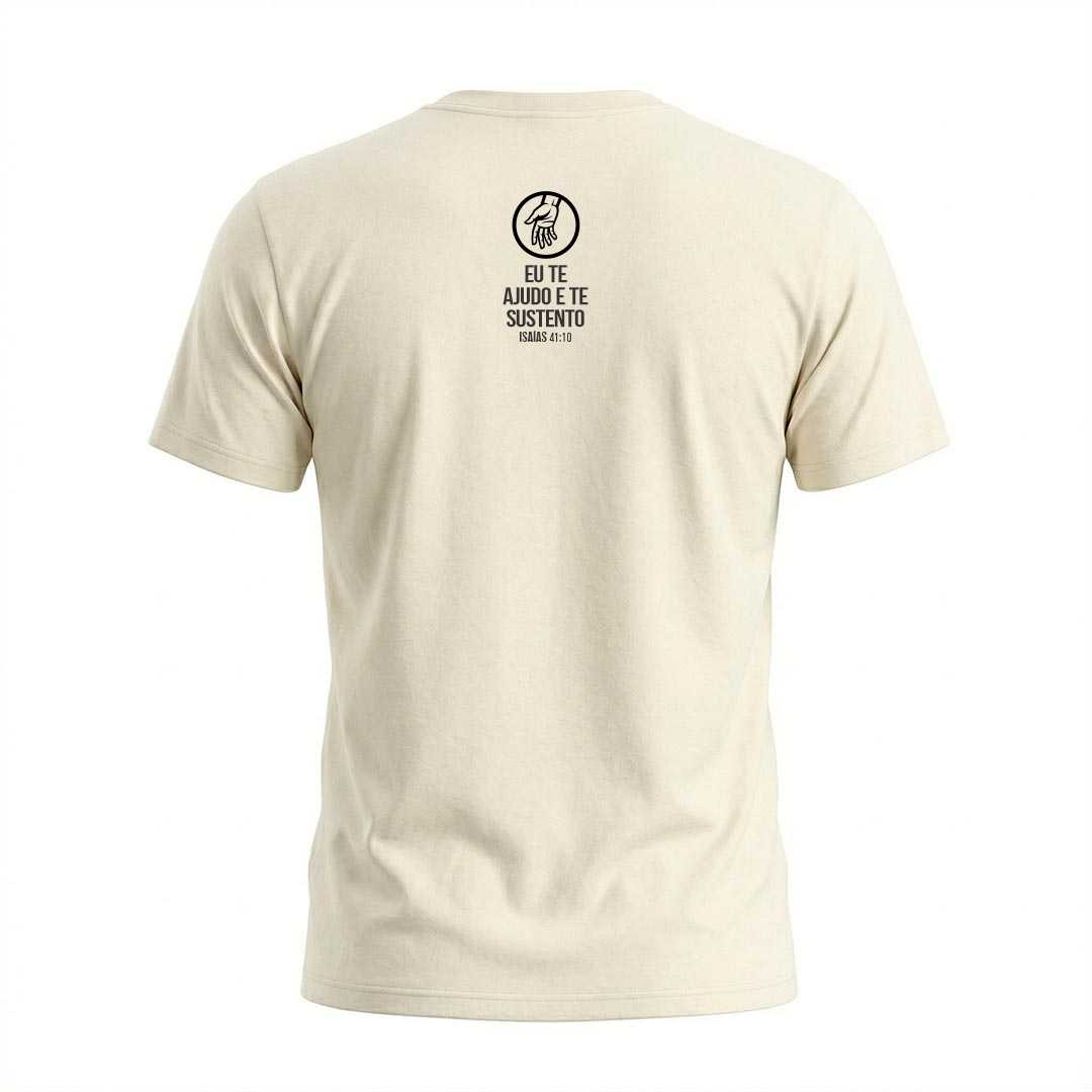 Camiseta Masculina Quando Penso em Desistir Creio em Deus Coleção Jesus - Imagem 4