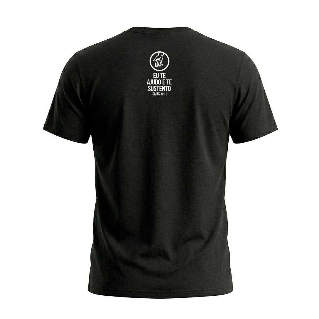 Camiseta Masculina Quando Penso em Desistir Creio em Deus Coleção Jesus - Imagem 2