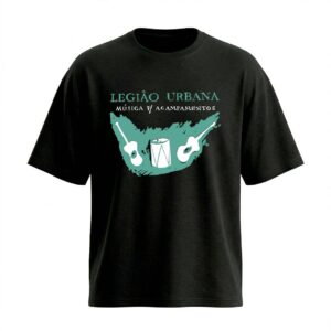 Camiseta Oversized Legião Urbana Música Para Acampamentos | Rock Nacional