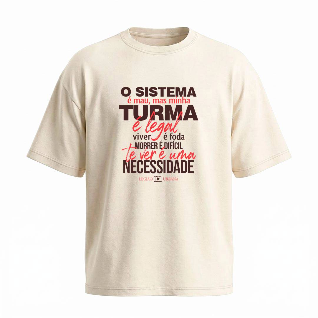 Camiseta Oversized Legião Urbana Vamos Fazer Um Filme | Rock Nacional