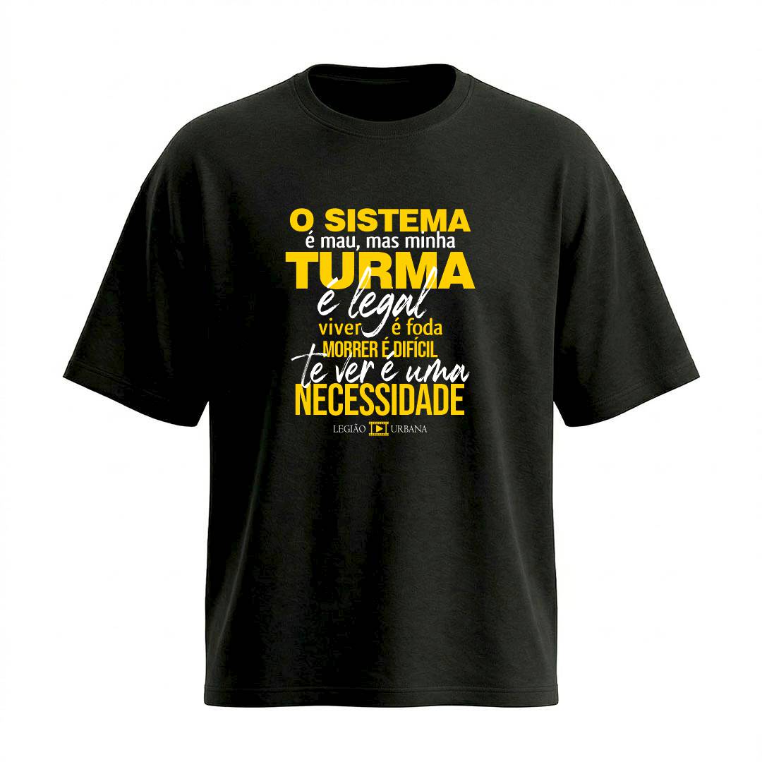 Camiseta Oversized Legião Urbana Vamos Fazer Um Filme | Rock Nacional - Imagem 3