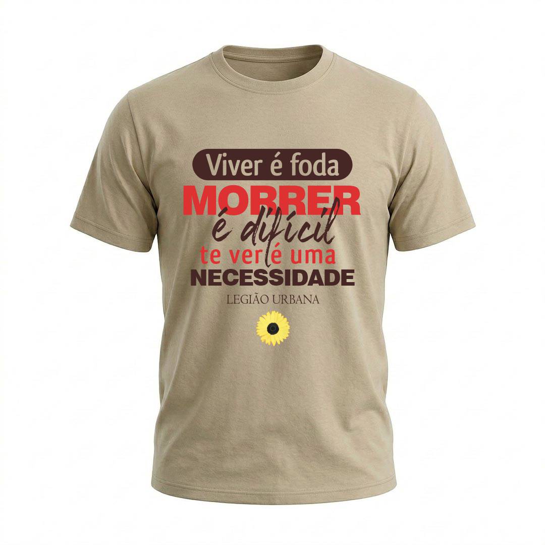 Camiseta Masculina Legião Urbana Te Ver É Uma Necessidade | Rock Nacional - Imagem 9