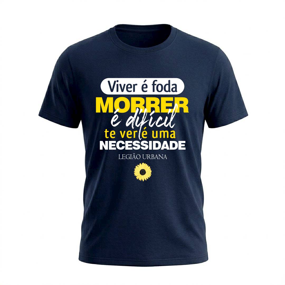 Camiseta Masculina Legião Urbana Te Ver É Uma Necessidade | Rock Nacional