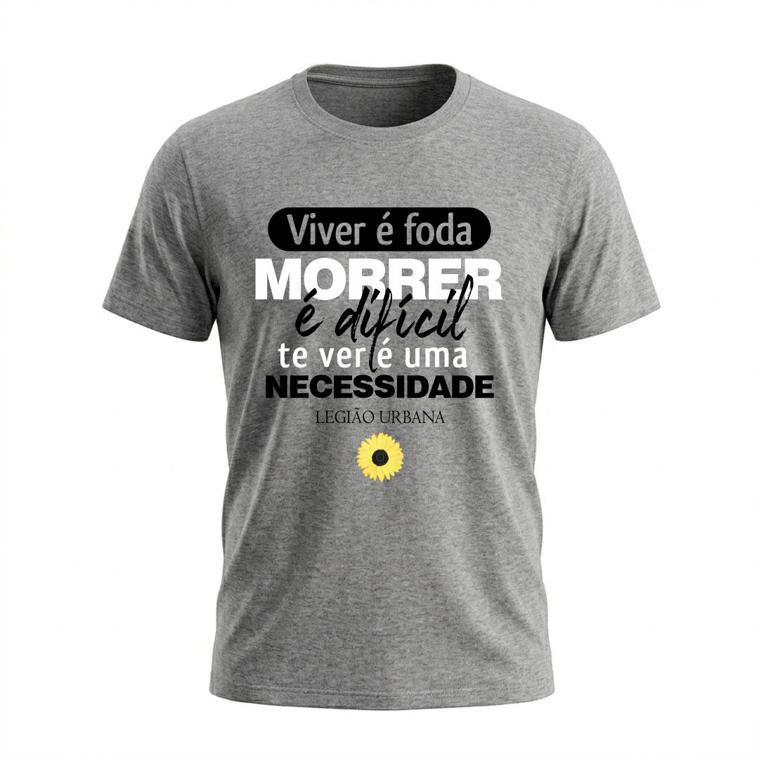 Camiseta Masculina Legião Urbana Te Ver É Uma Necessidade | Rock Nacional - Imagem 11