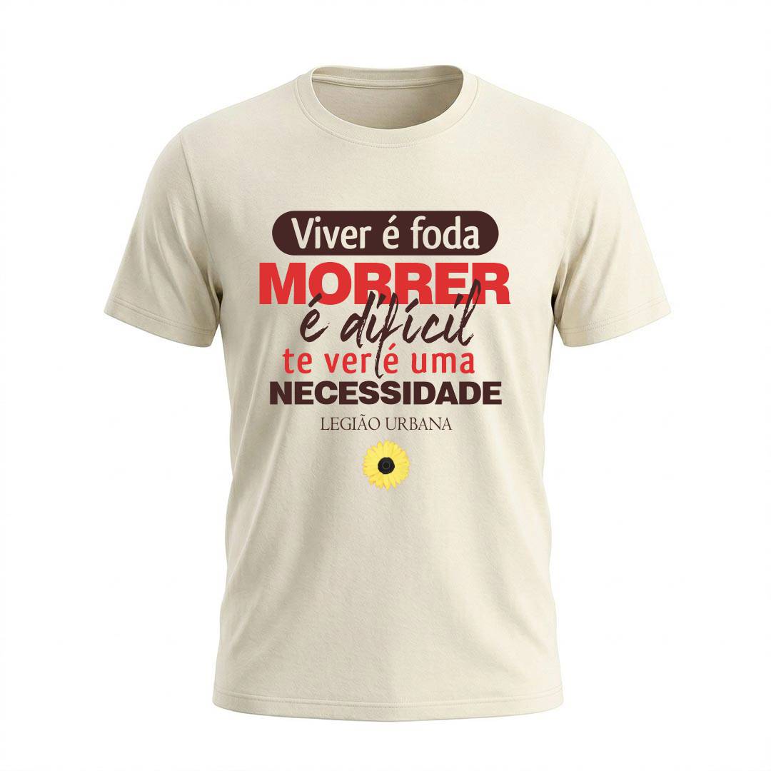 Camiseta Masculina Legião Urbana Te Ver É Uma Necessidade | Rock Nacional - Imagem 7