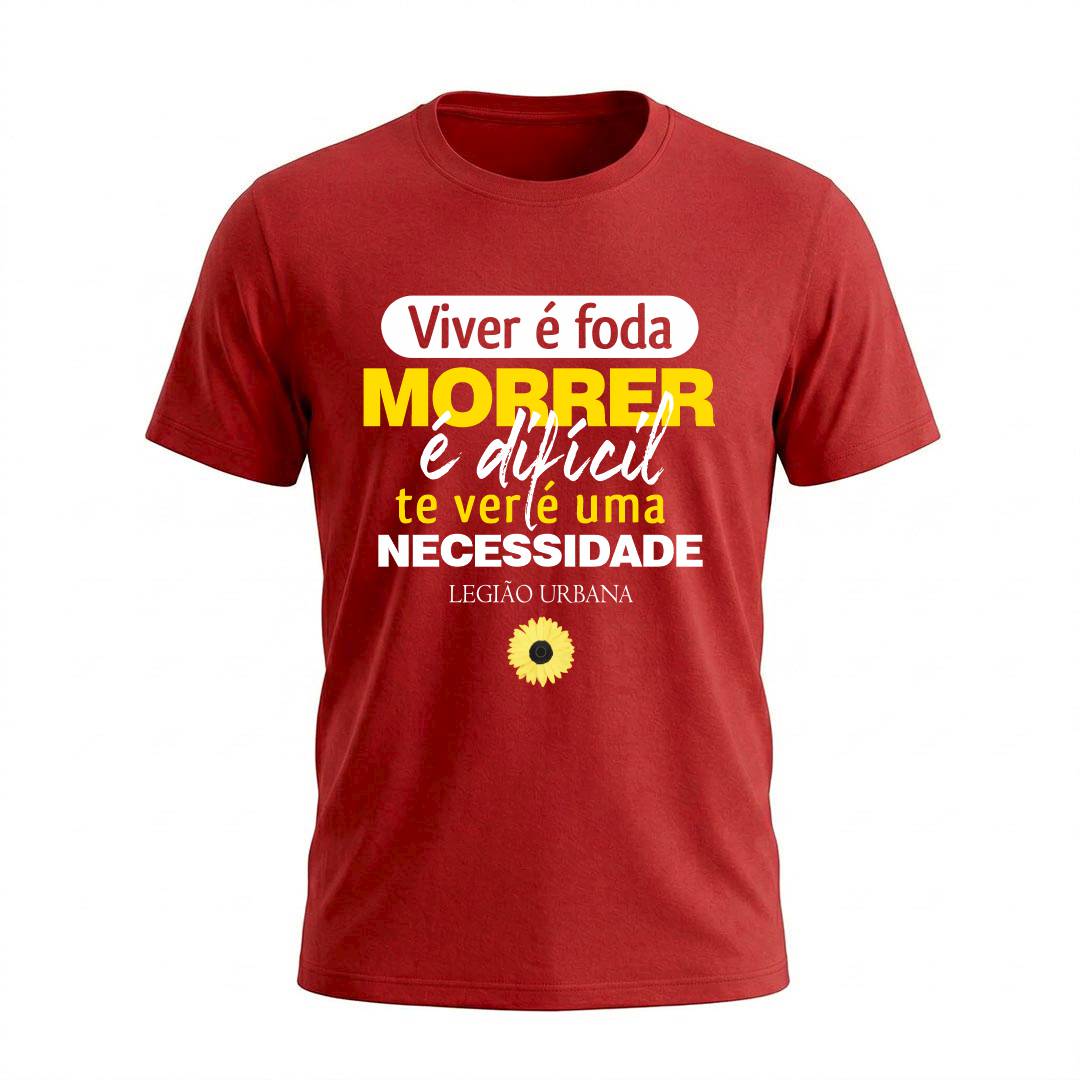 Camiseta Masculina Legião Urbana Te Ver É Uma Necessidade | Rock Nacional - Imagem 3