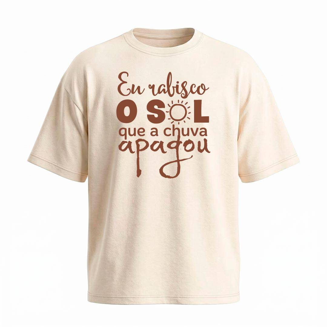 Camiseta Oversized Legião Urbana Rabisco o Sol | Rock Nacional - Imagem 3