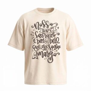 Camiseta Oversized Legião Urbana Suor Sagrado | Rock Nacional