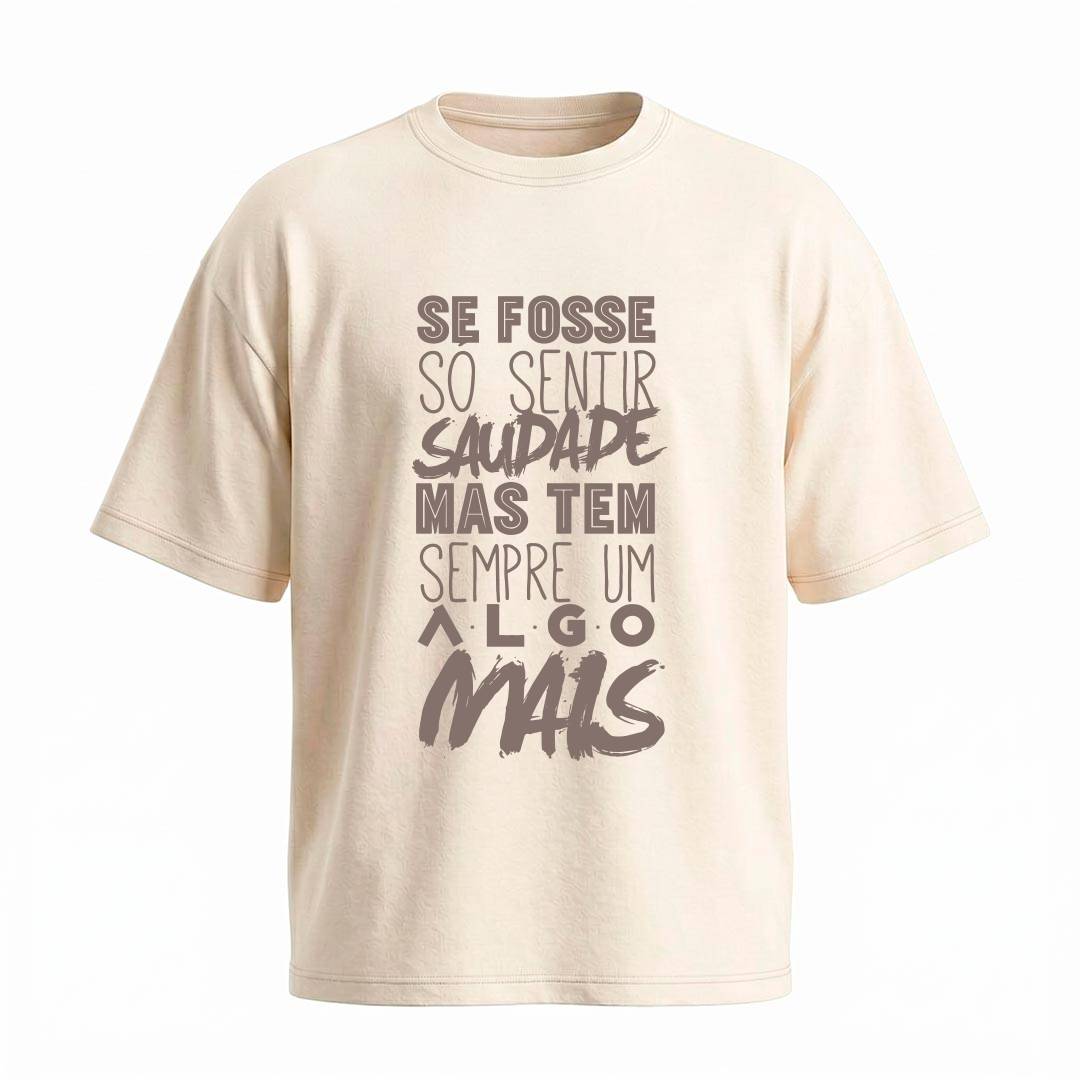Camiseta Oversized Legião Urbana Se Fosse Só Sentir Saudades | Rock Nacional
