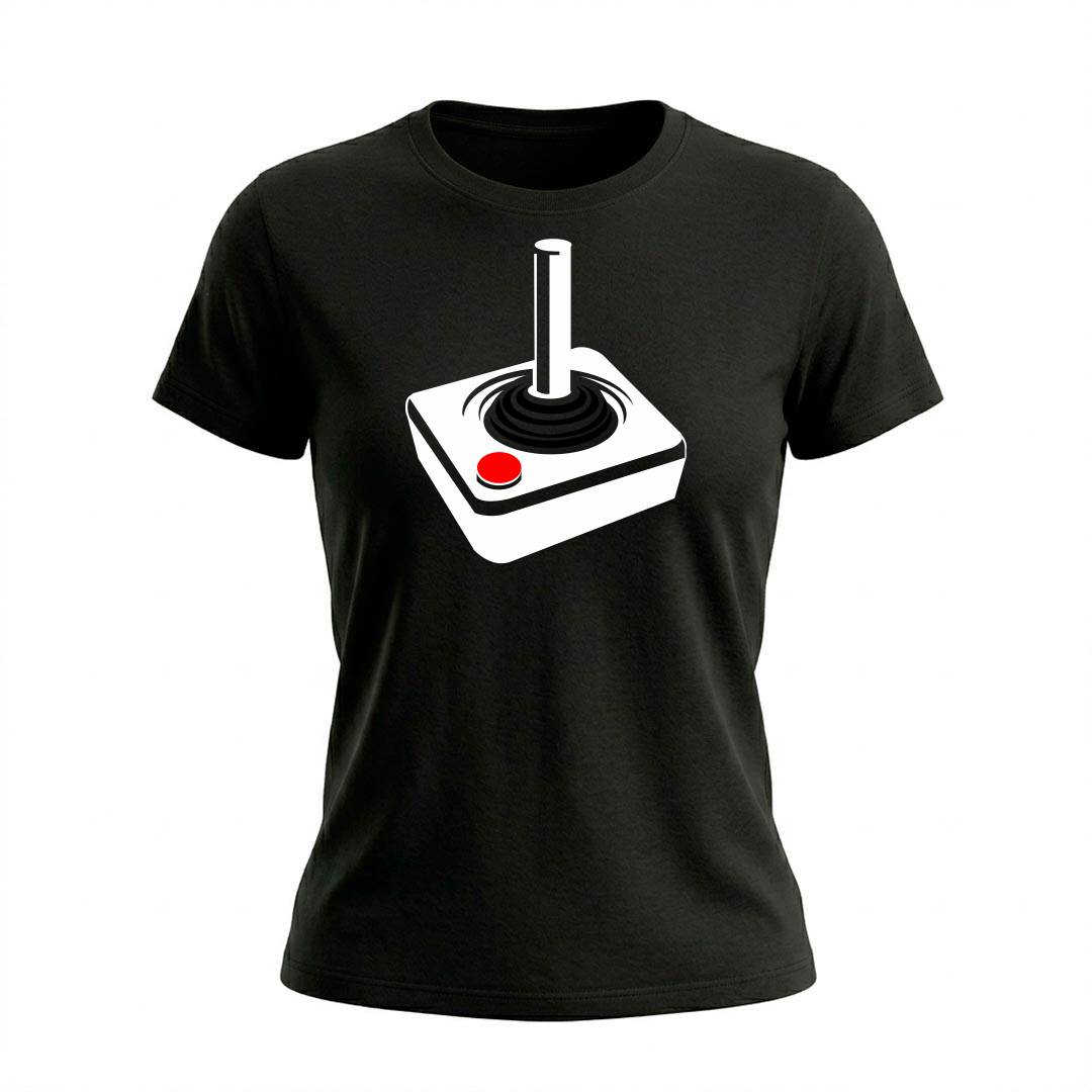 Baby Look Feminina Joystick Clássico | Cultura Geek e Nostalgia