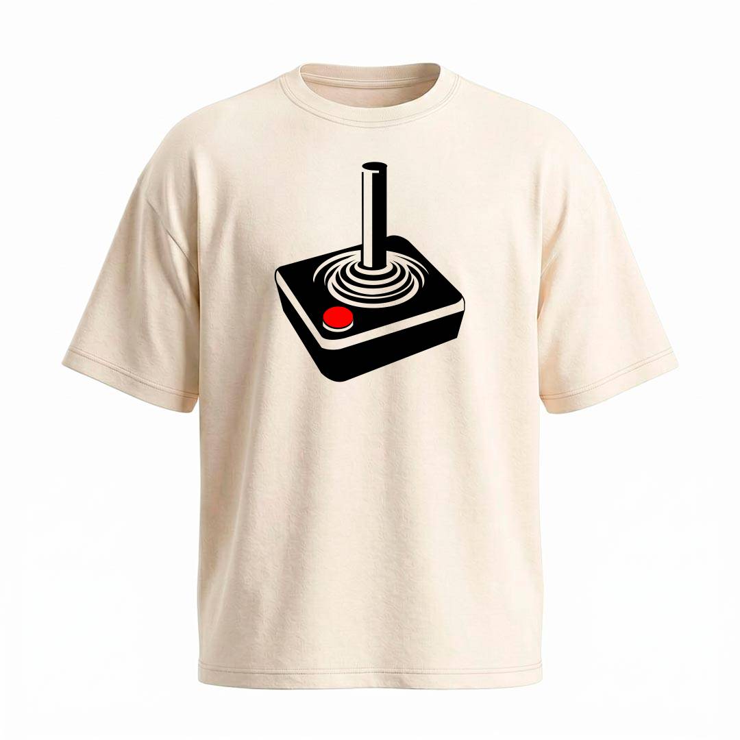 Camiseta Oversized Joystick Clássico | Cultura Geek e Nostalgia - Imagem 3