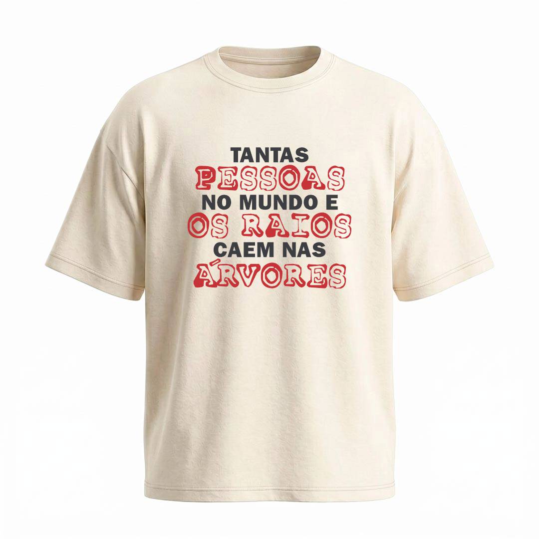 Camiseta Oversized Raios nas Árvores | Humor e Ironia - Imagem 3