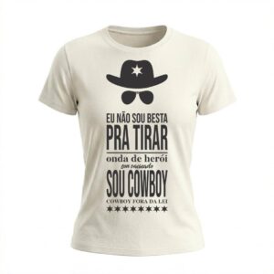 Baby Look Feminina Raul Seixas Cowboy Fora da Lei | Rock Nacional