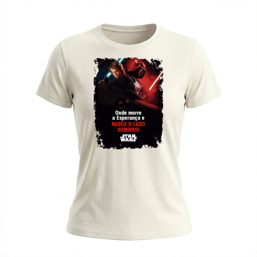 Baby Look Feminina Anakin Lado Sombrio | Cultura Geek
