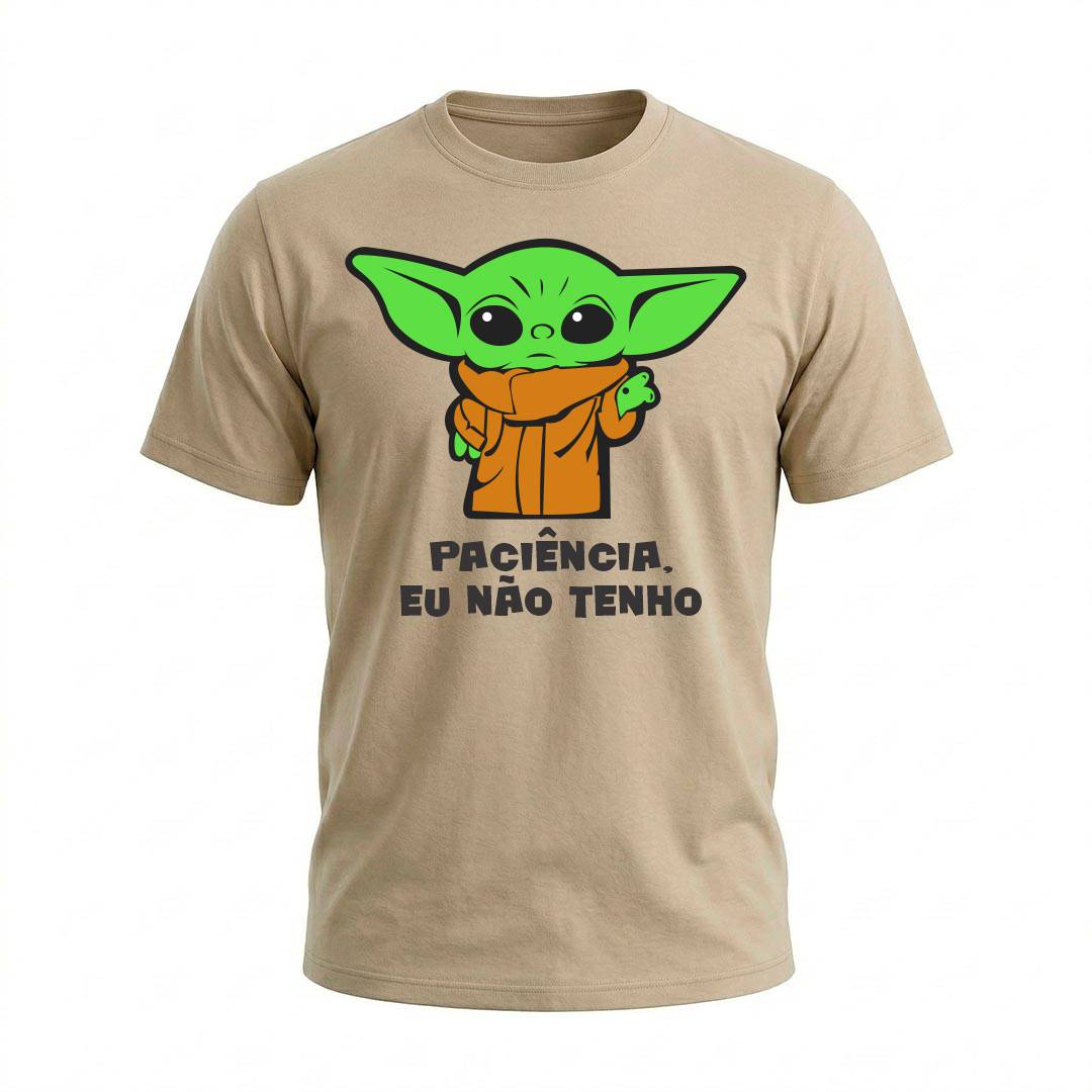 Camiseta Masculina Baby Yoda Paciência | Cultura Geek - Imagem 9