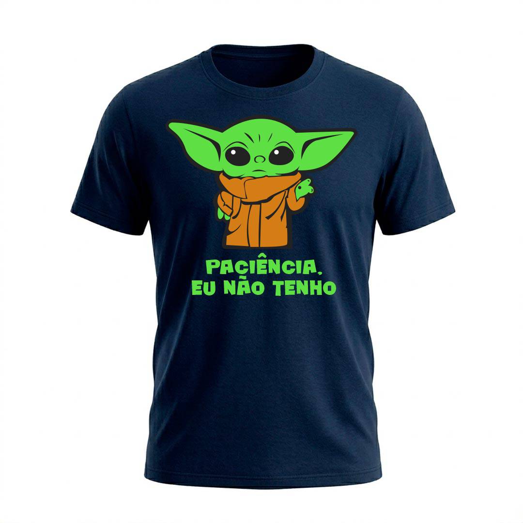 Camiseta Masculina Baby Yoda Paciência | Cultura Geek - Imagem 7