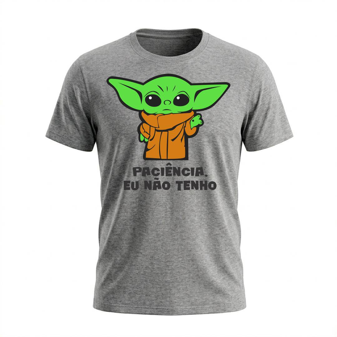 Camiseta Masculina Baby Yoda Paciência | Cultura Geek - Imagem 5