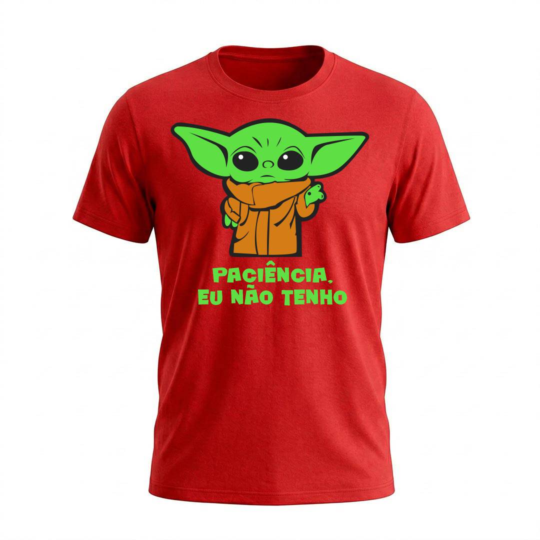 Camiseta Masculina Baby Yoda Paciência | Cultura Geek - Imagem 11