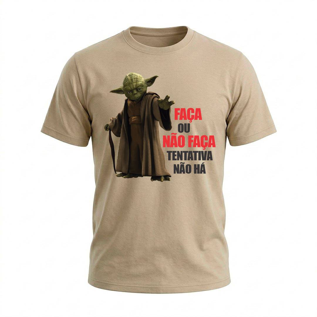 Camiseta Masculina Mestre Yoda Faça ou Não Faça | Cultura Geek - Imagem 7