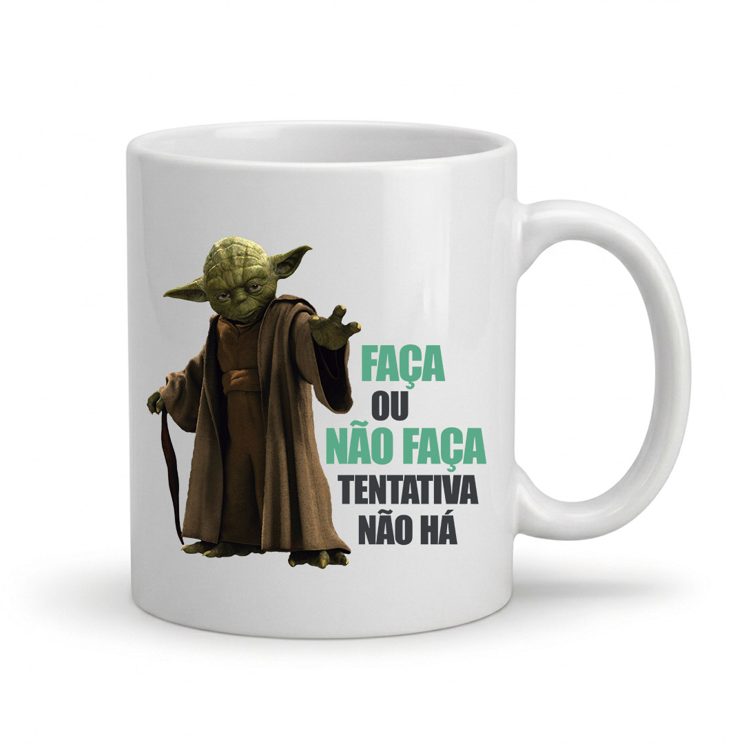 Caneca Mestre Yoda Faça ou Não Faça | Caneca Geek Clássica - Imagem 3
