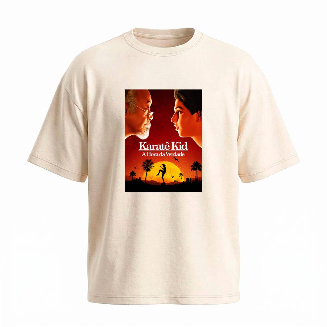 Camiseta Oversized Karatê Kid Pôster | Filmes - Imagem 3