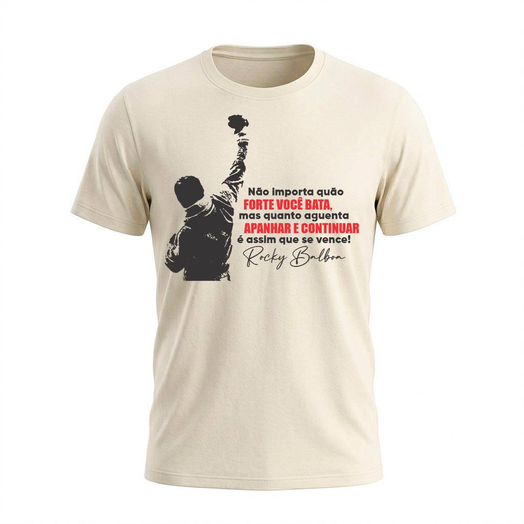 Camiseta Masculina Rocky Citação | Filmes