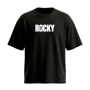 Camiseta Oversized Rocky Tipografia | Filmes